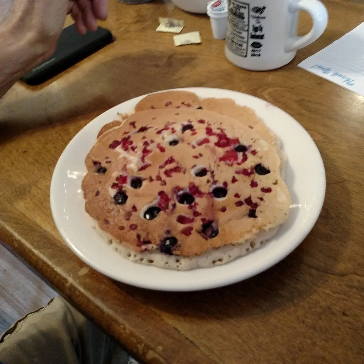 Two Chocolate Chip Pancakes