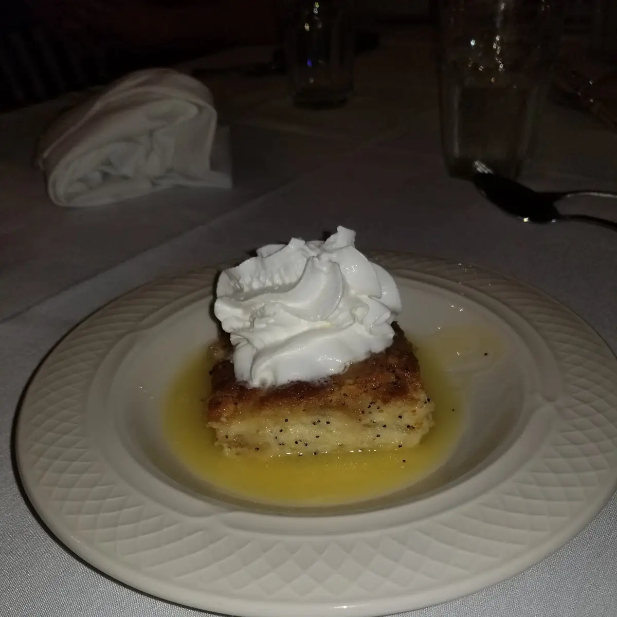 Lemon Poppyseed Bread Pudding