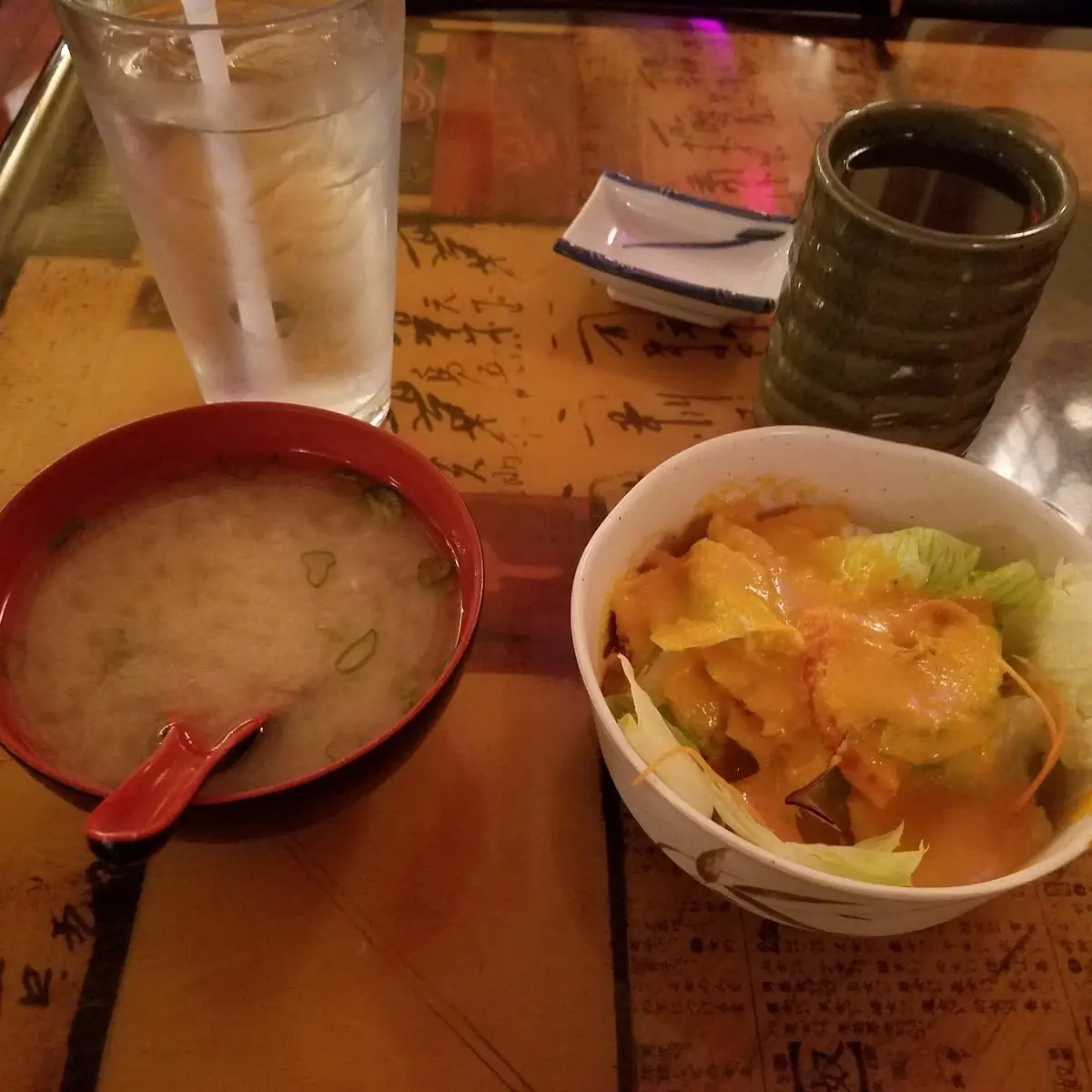 Miso Soup and Salad