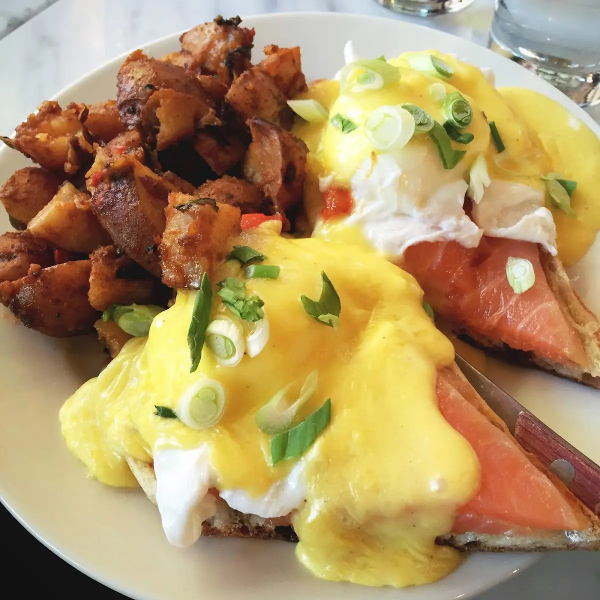Poached Eggs with Salmon