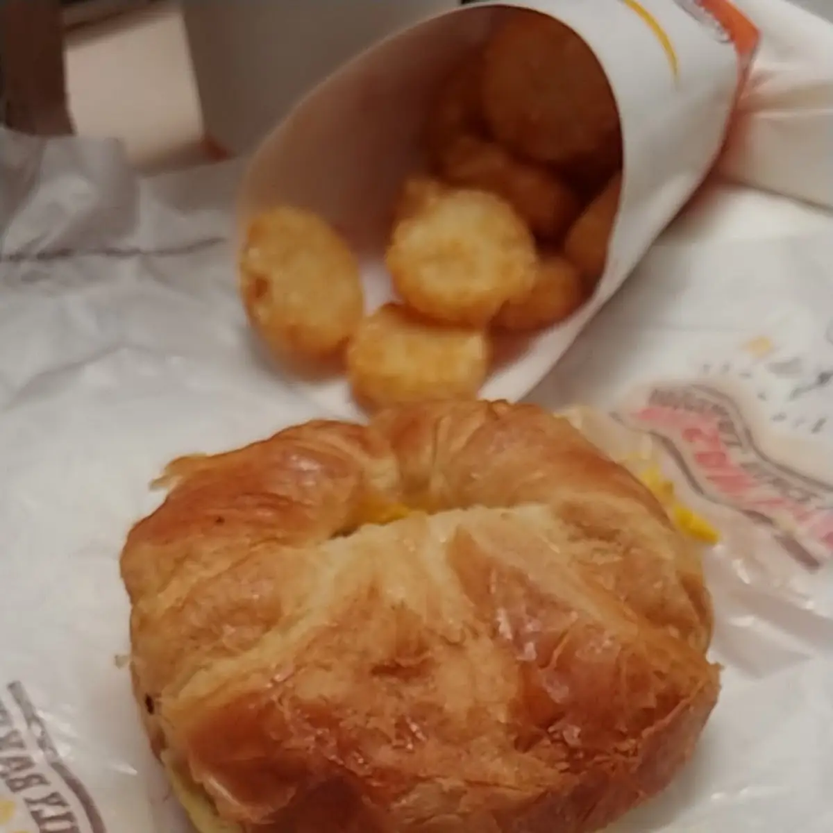 Sausage Egg and Cheese Croissant
