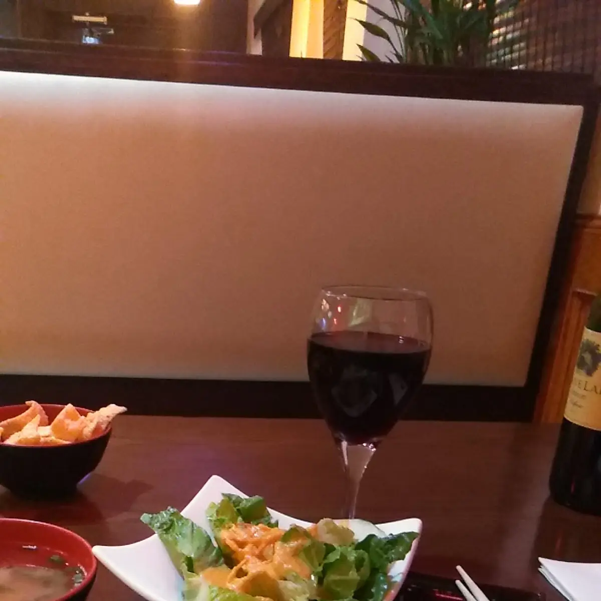 Miso Soup Shrimp Avocado Roll Ginger Salad