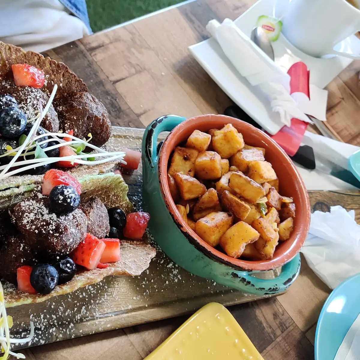 Pancakes Mimosa