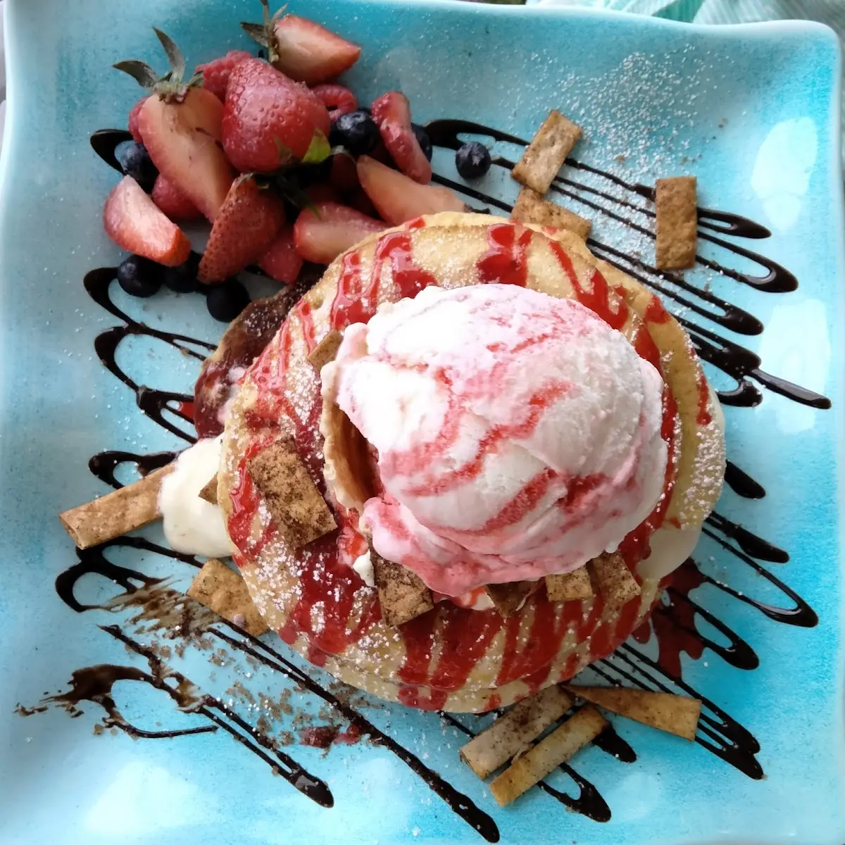 Strawberry Cheesecake Pancakes