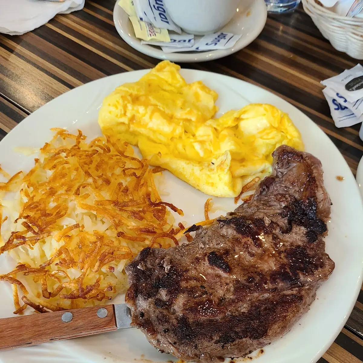 Roesti Hash Browns & Two Basted Eggs