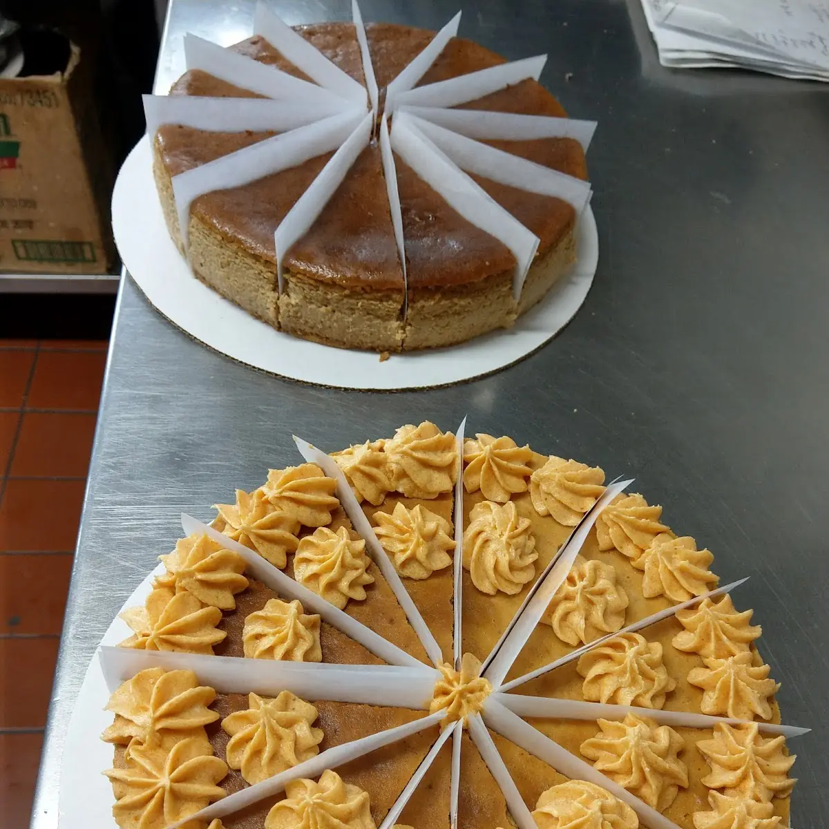 Cheese Cake Baked on Premises