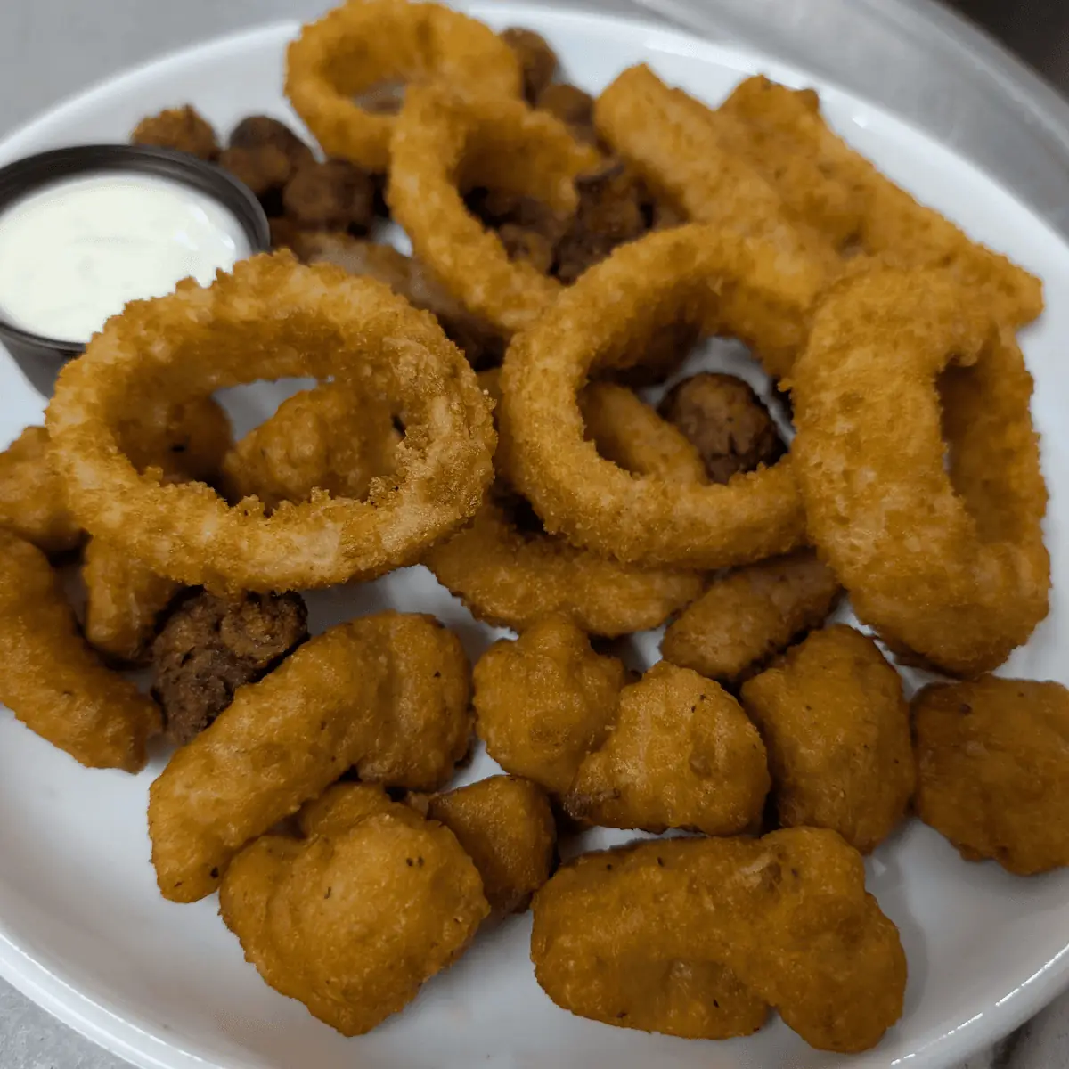 Mushrooms & Onion Rings