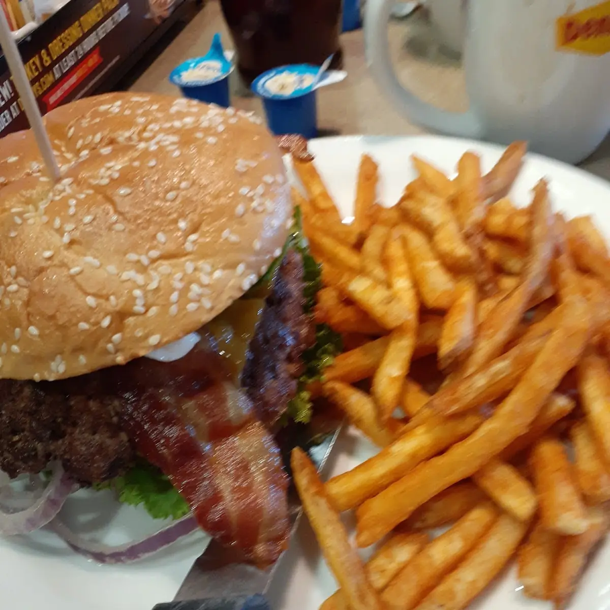 Bacon Cheeseburger with Fries