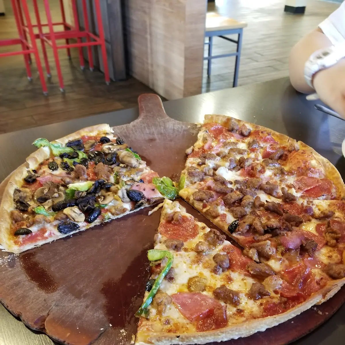 Half Supreme Half Meat Lovers Pizza