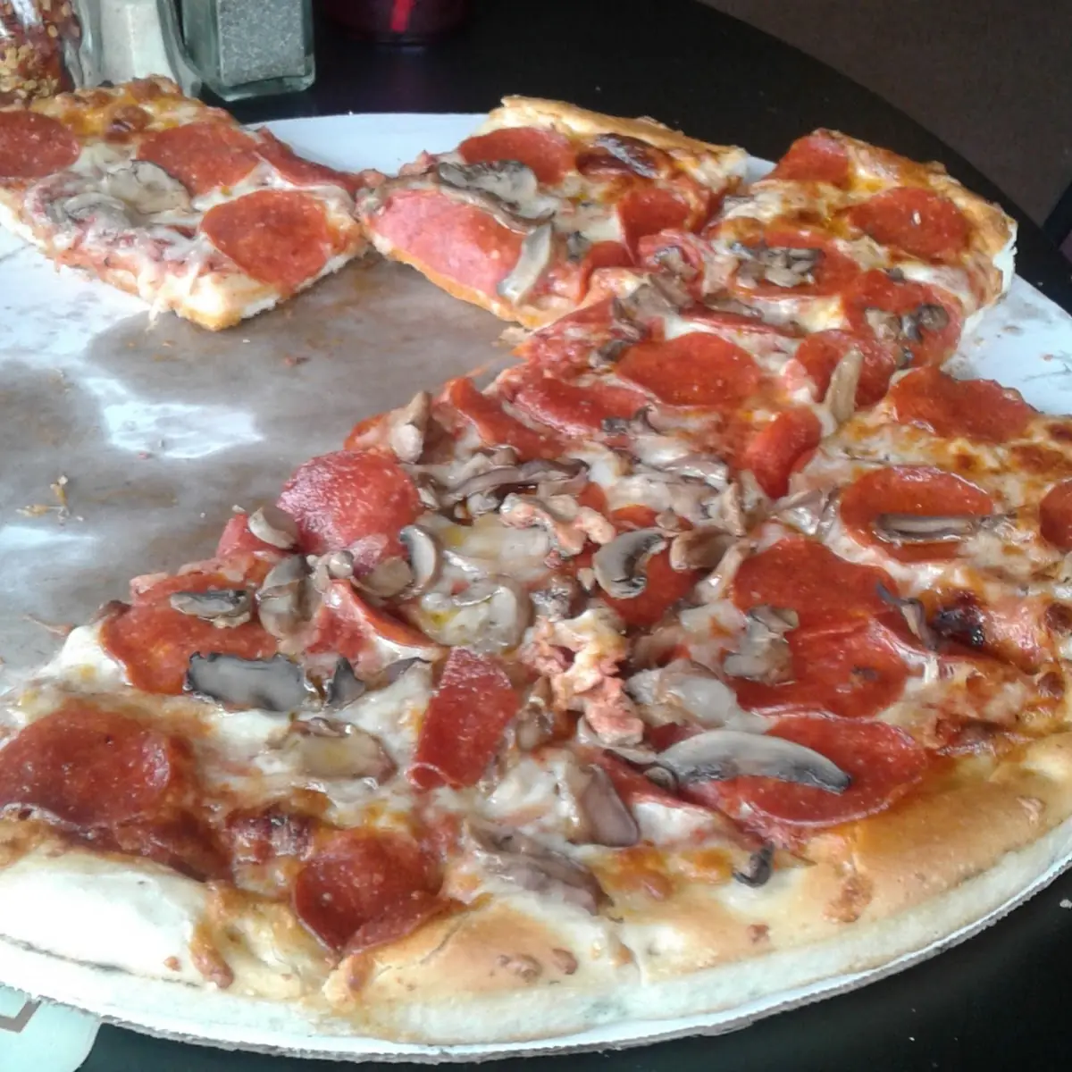 Pepperoni and Mushroom Pizza