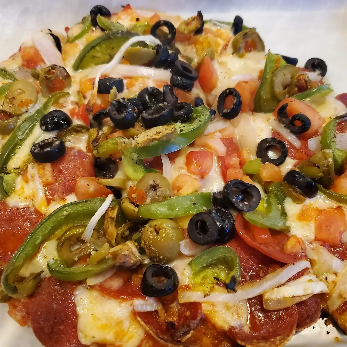 Veggie Pizza with Pepperoni