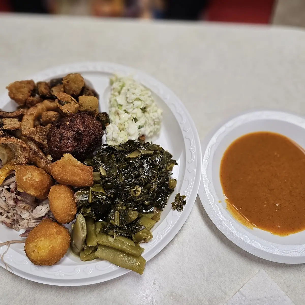 BBQ Buffet and Carolina Hot Sauce