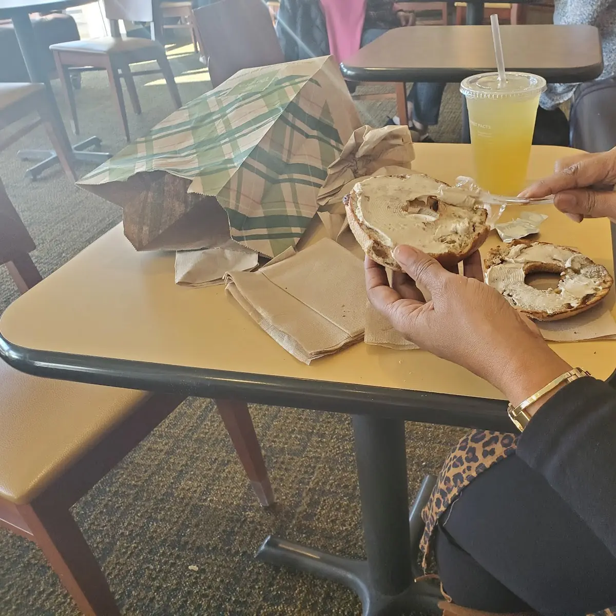 Rasin Bagel with Cream Cheese