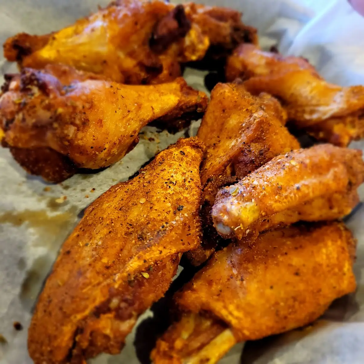 Blackened Dry Rub Chicken Wings
