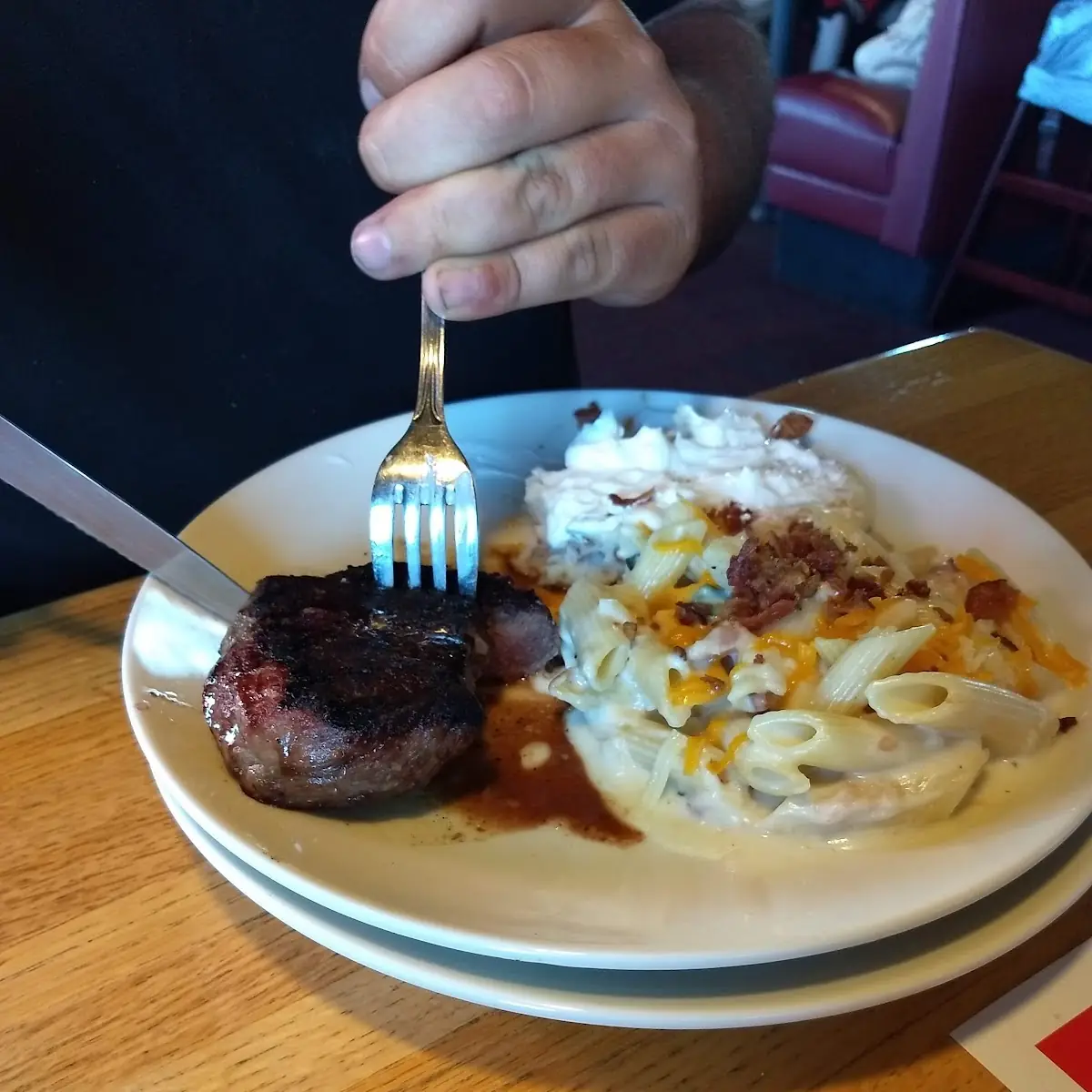 Steak with Loaded Mashed Potato