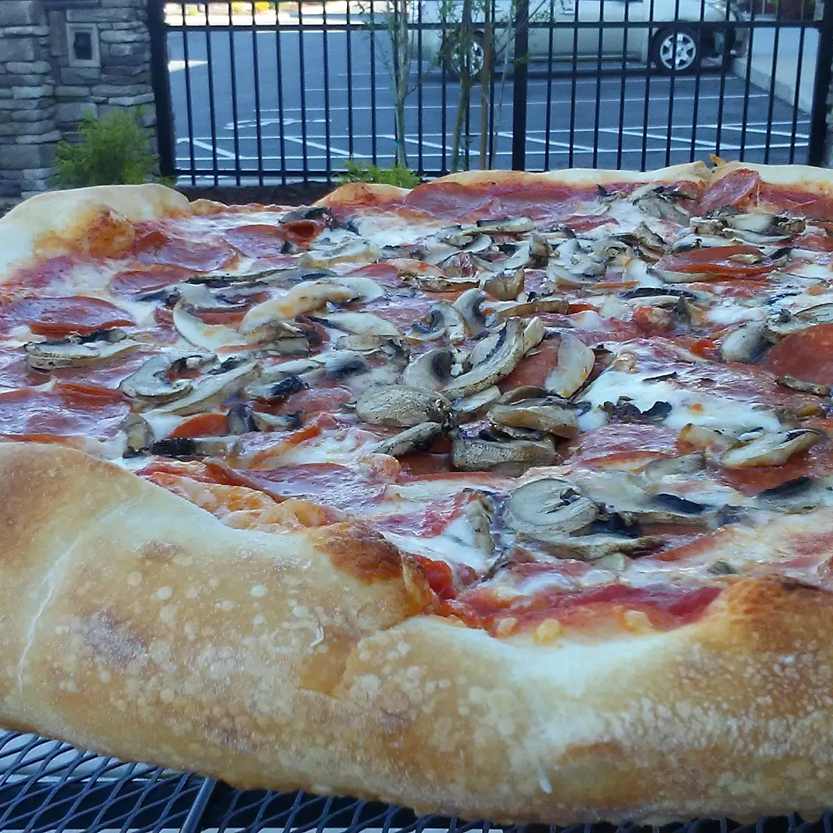 Pepperoni and Mushroom Pizza