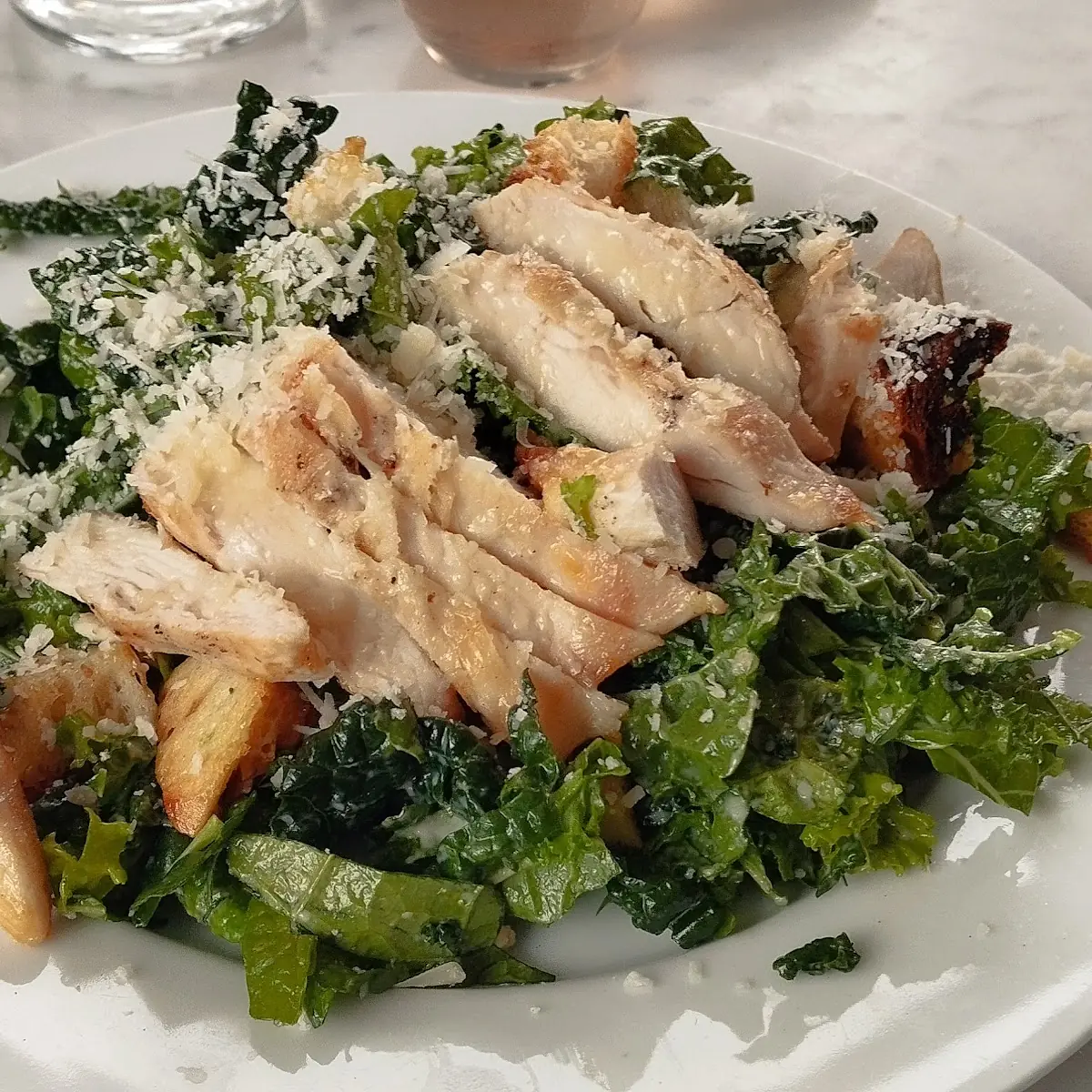 Salade Caesar Poulet Au Chou Cale