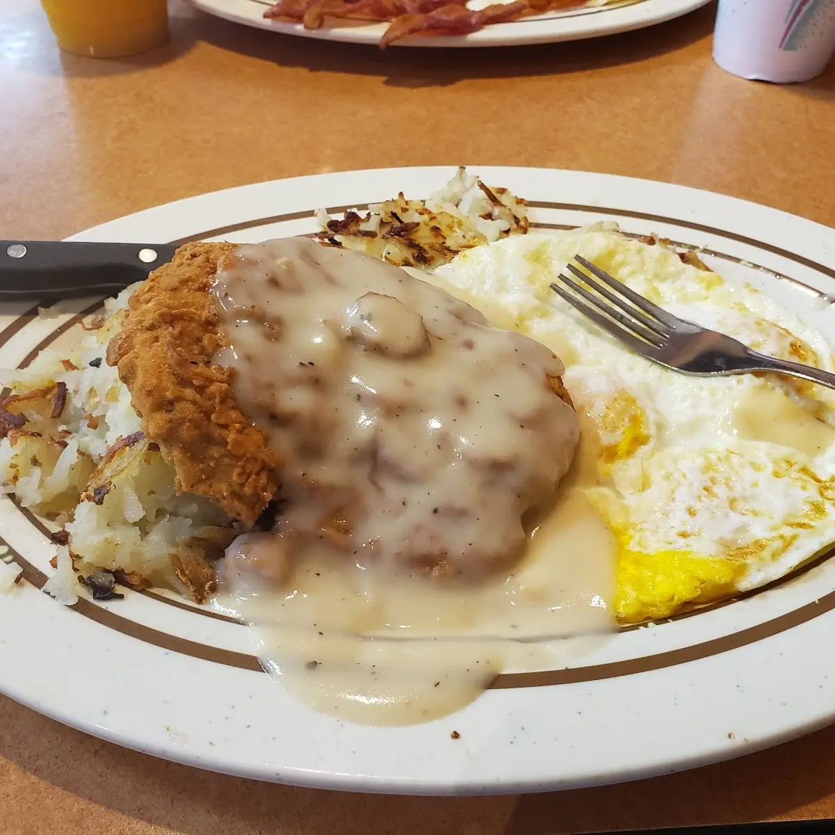 Chicken Fried Steak & Eggs