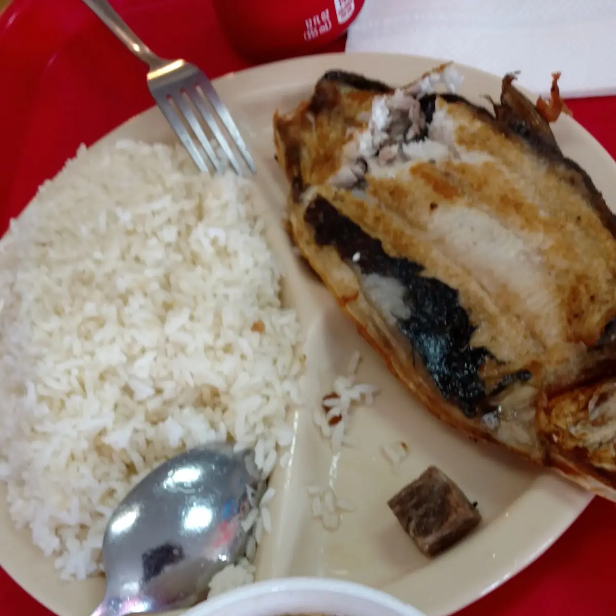 Fried Bangus with Pork Sinigang