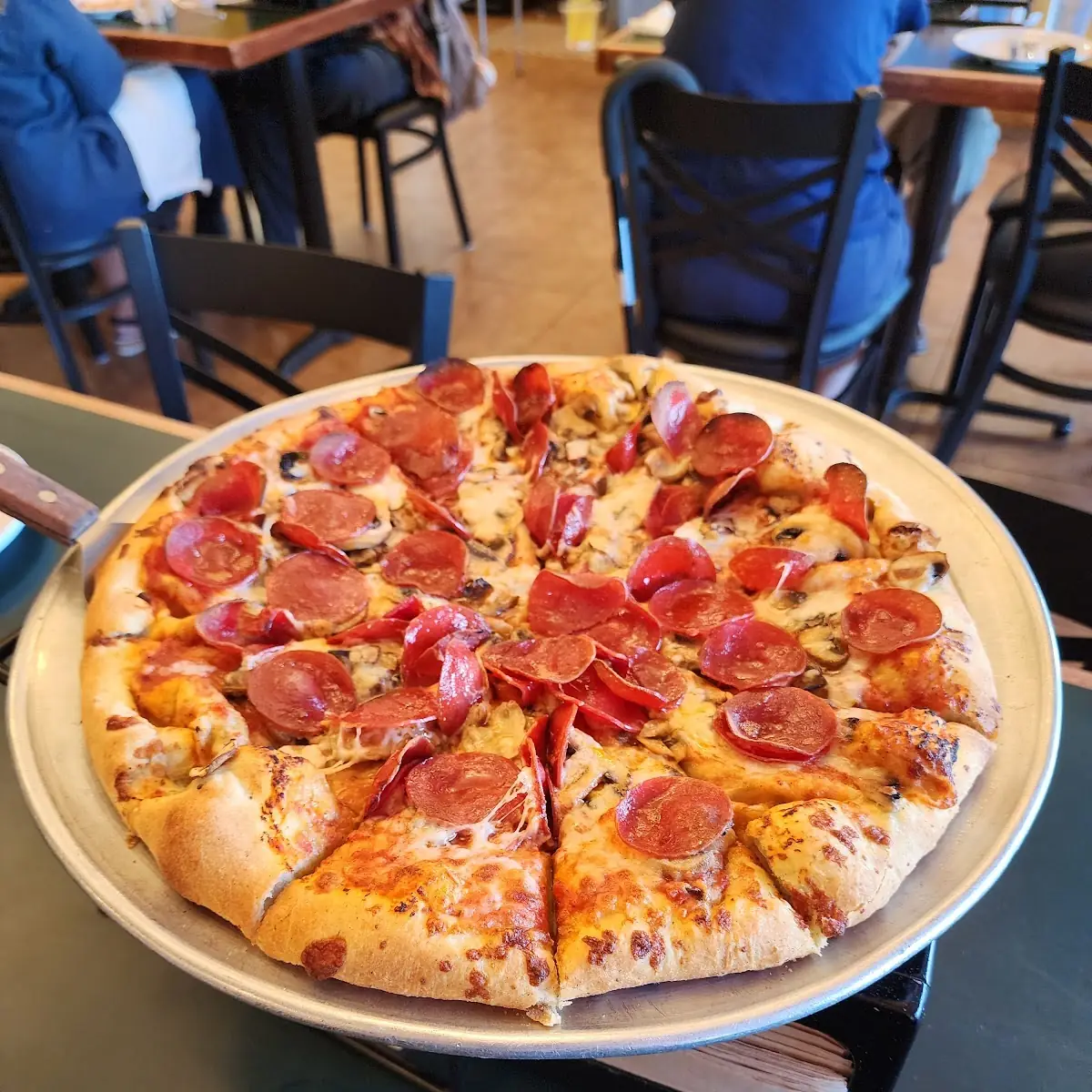 Pepperoni and Mushroom Pizza
