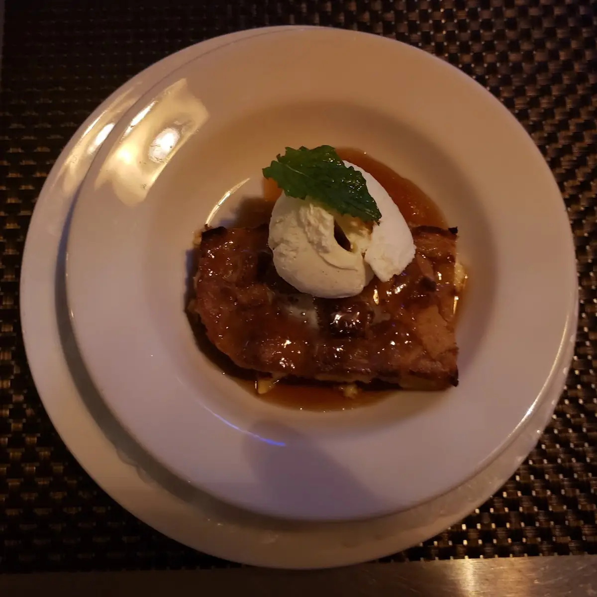 Waffle Bread Pudding