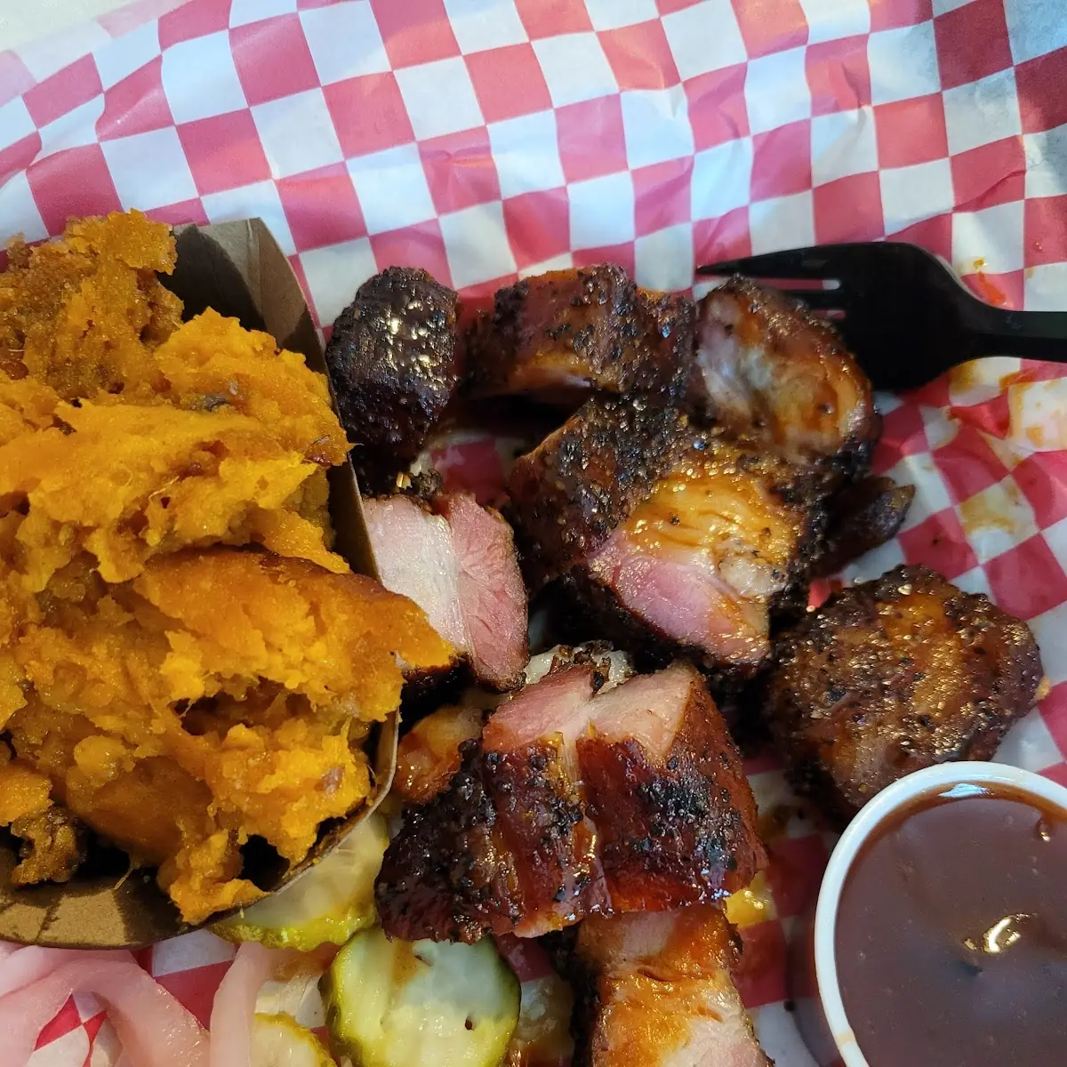 Burnt Ends and Sweet Potato Crunch
