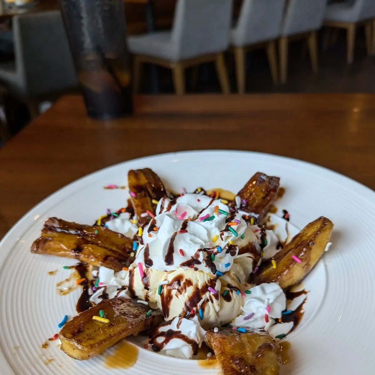 Fried Banana a La Mode
