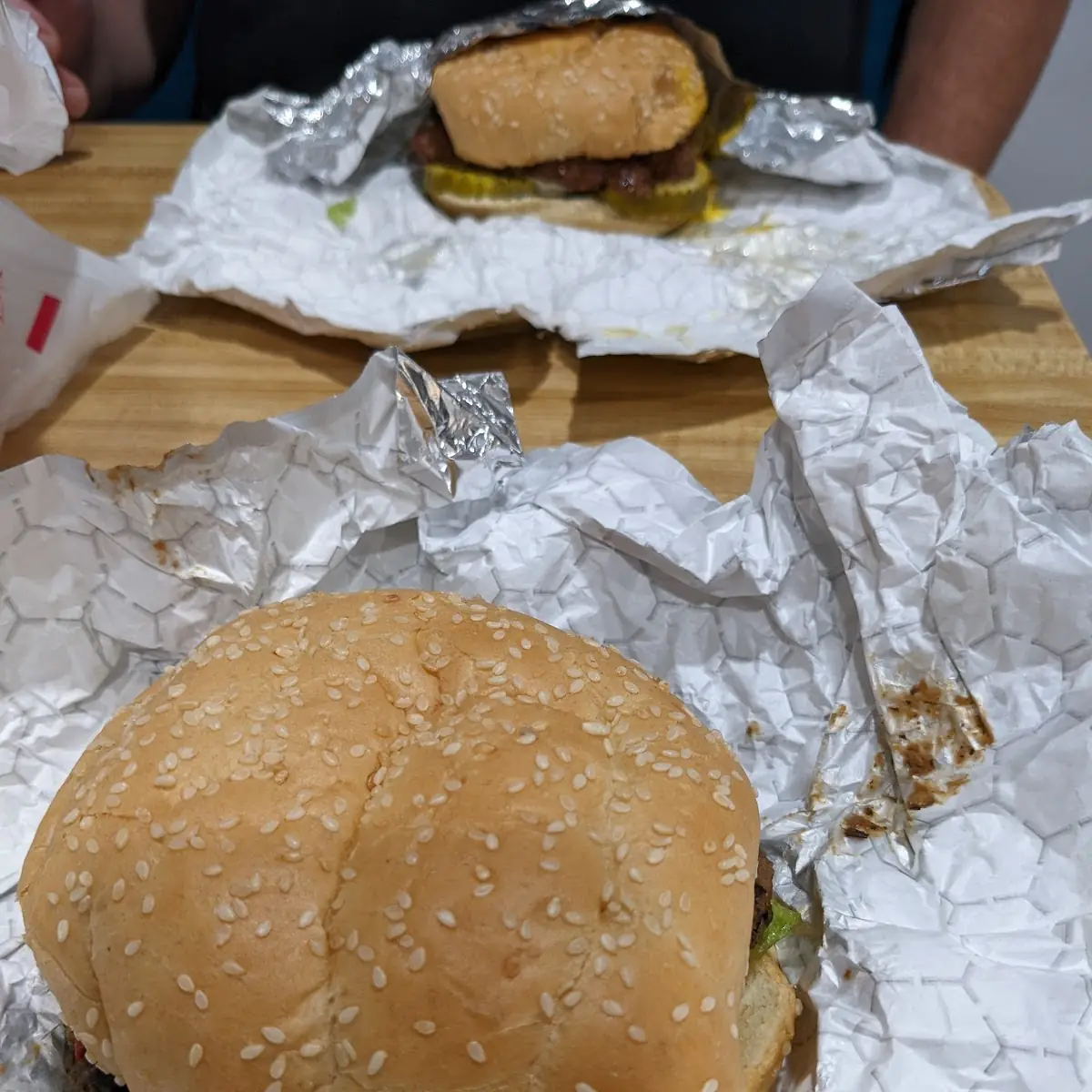 Black Bean Burger and Burger