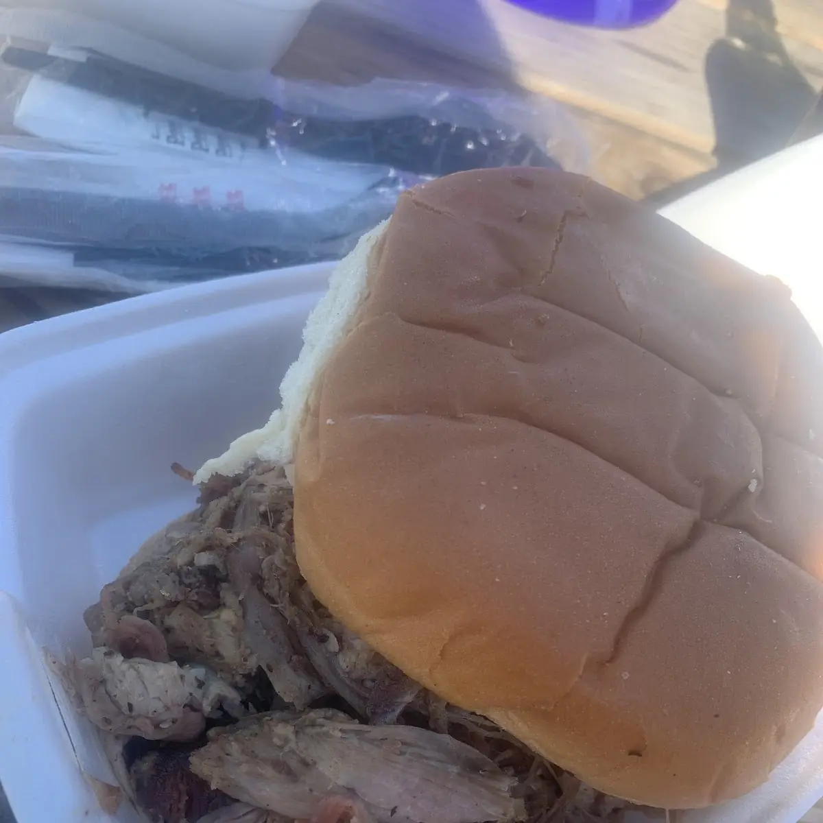 Chopped Brisket Sandwich