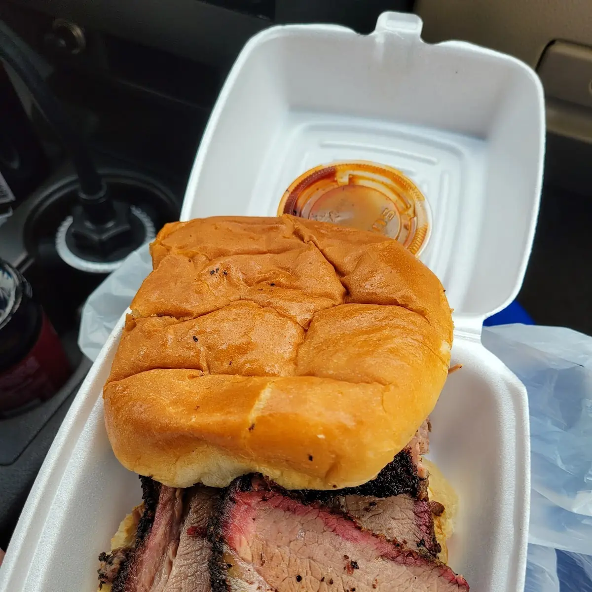 Sliced Brisket Sandwich