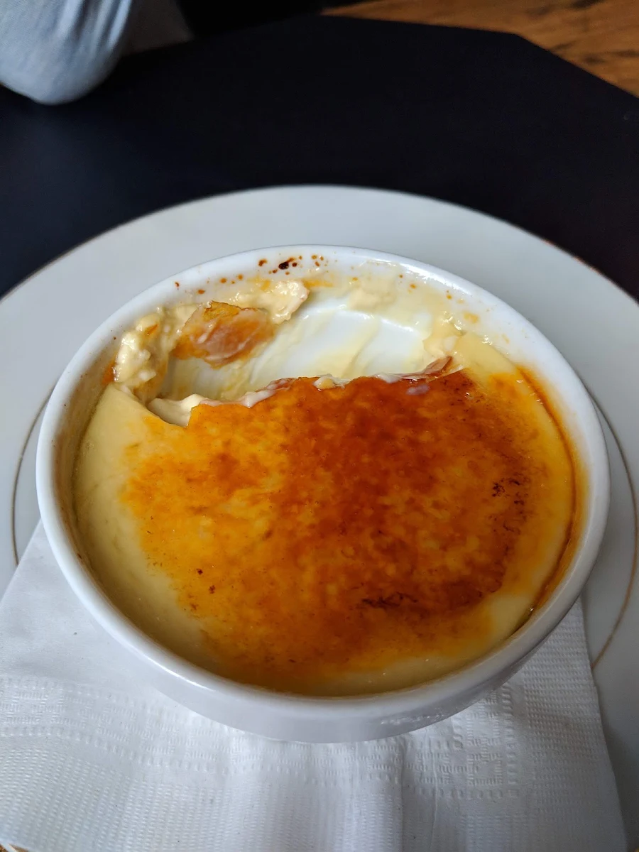 Creme Brulee, The Globe Restaurant