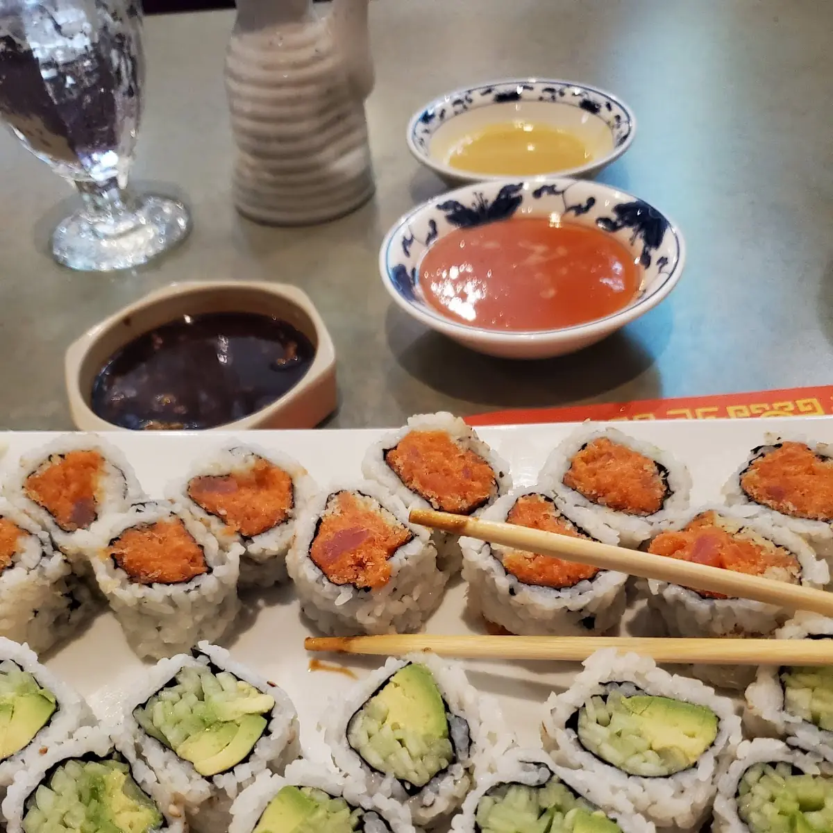 Spicy Tuna Roll Cucumber Avocado Roll