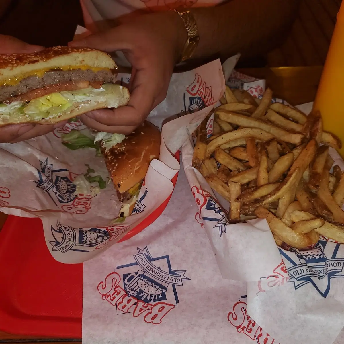 Cheeseburger Fries and Some Onion Ring