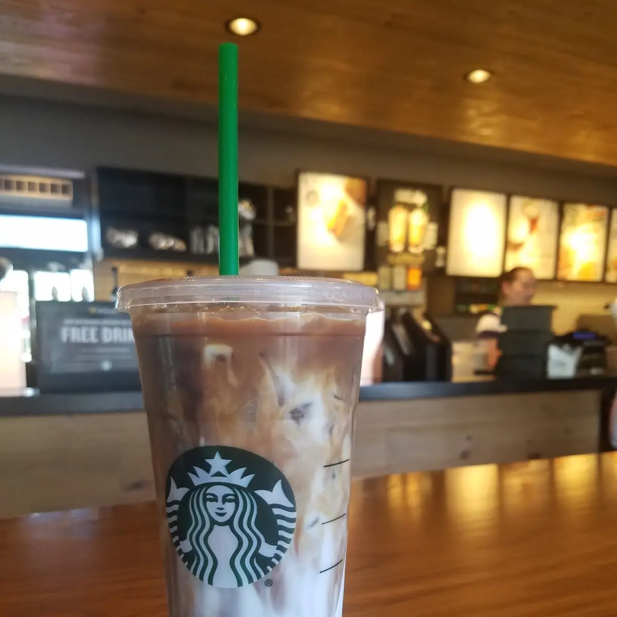 Iced Coconut Milk Mocha Macchiato