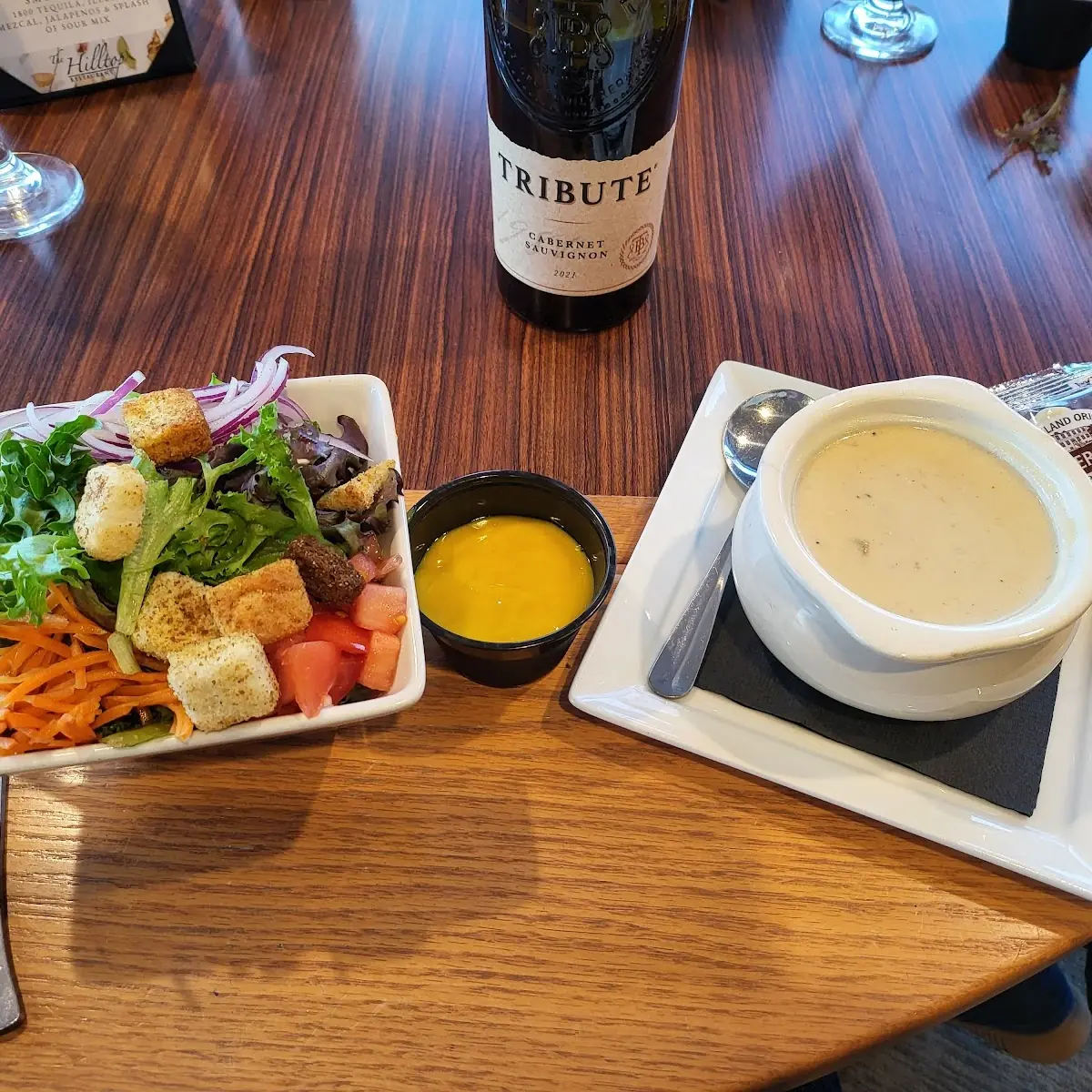 Chowder and Garden Salad