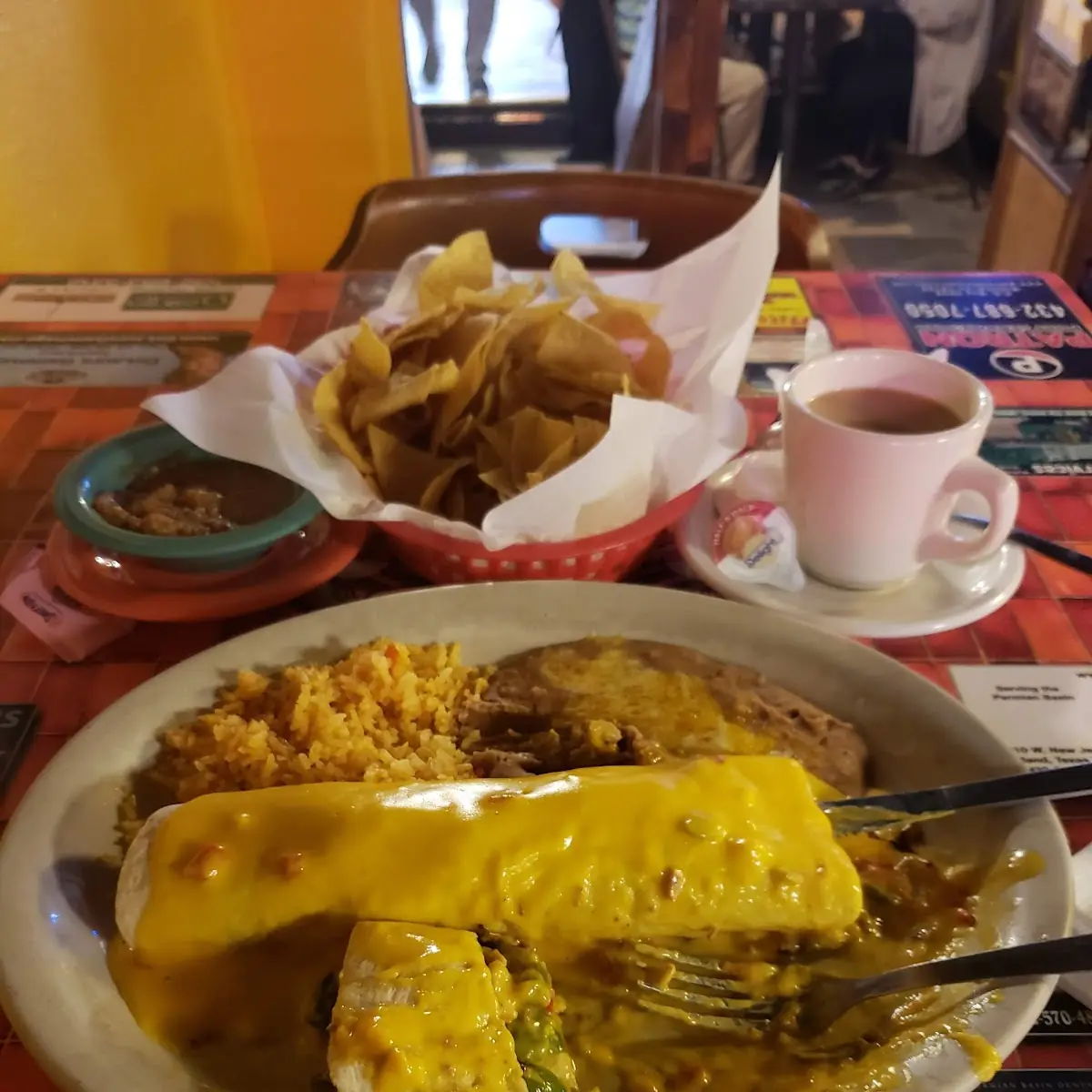 Smothered Carne Guisada Burrito