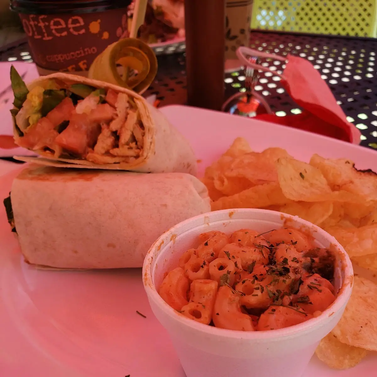 Buffalo Chicken Wrap Pasta Salad