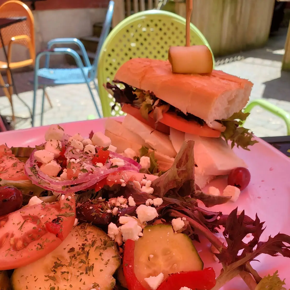 Caprese Sandwich Side Salad