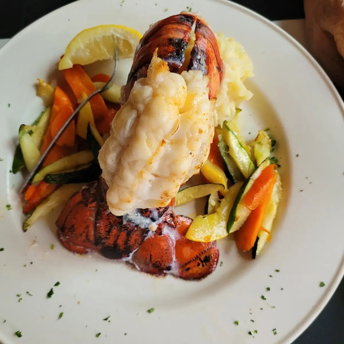 Lobster Tail & Mash Potatoes
