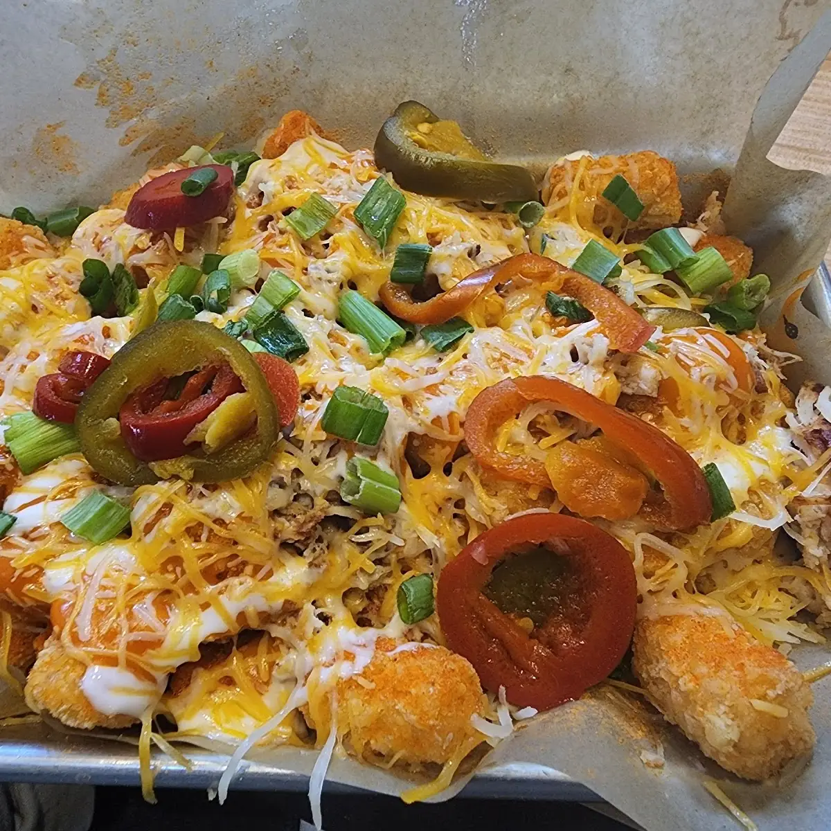 Buffalo Chicken Tater Tots