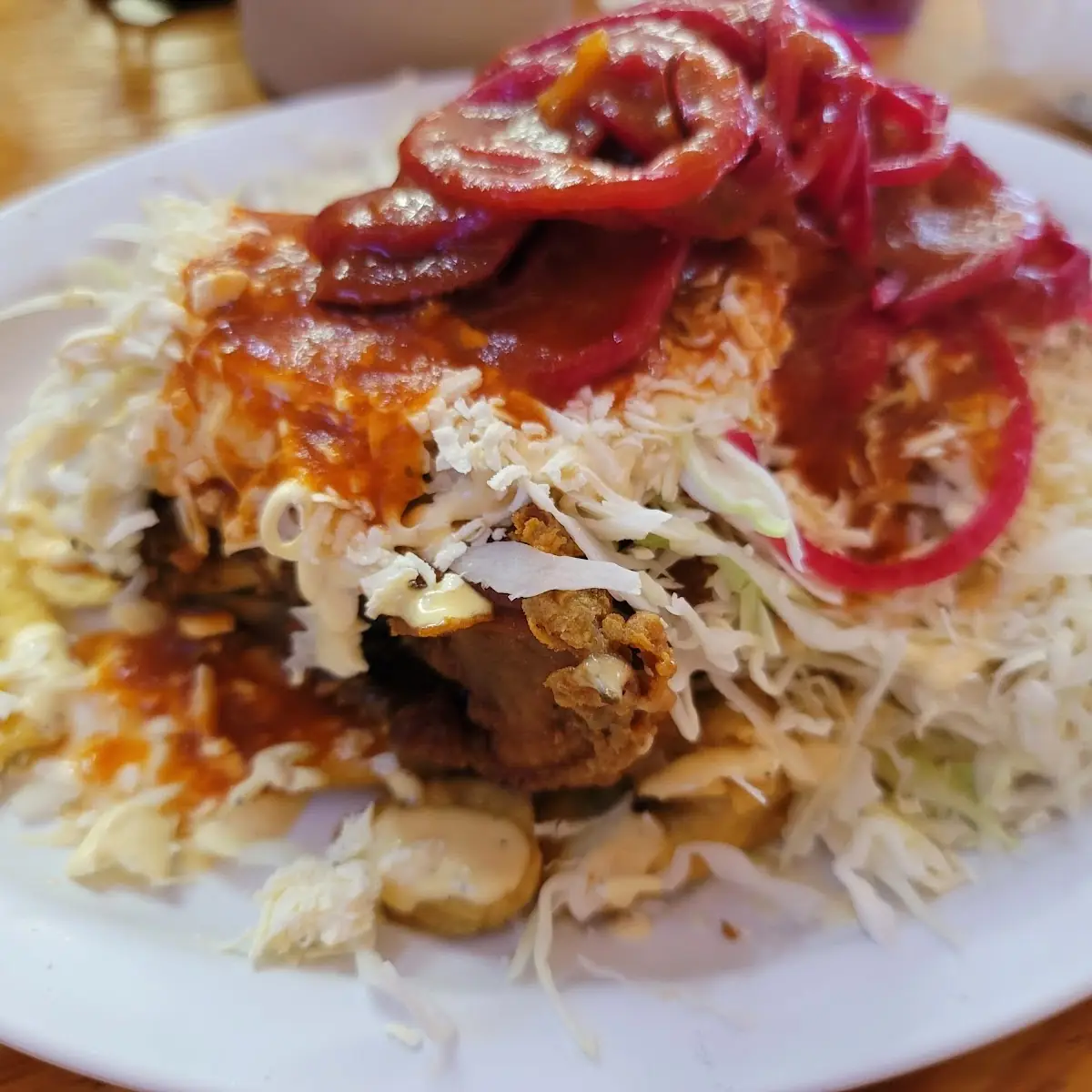 Pollo Frito Con Tajadas