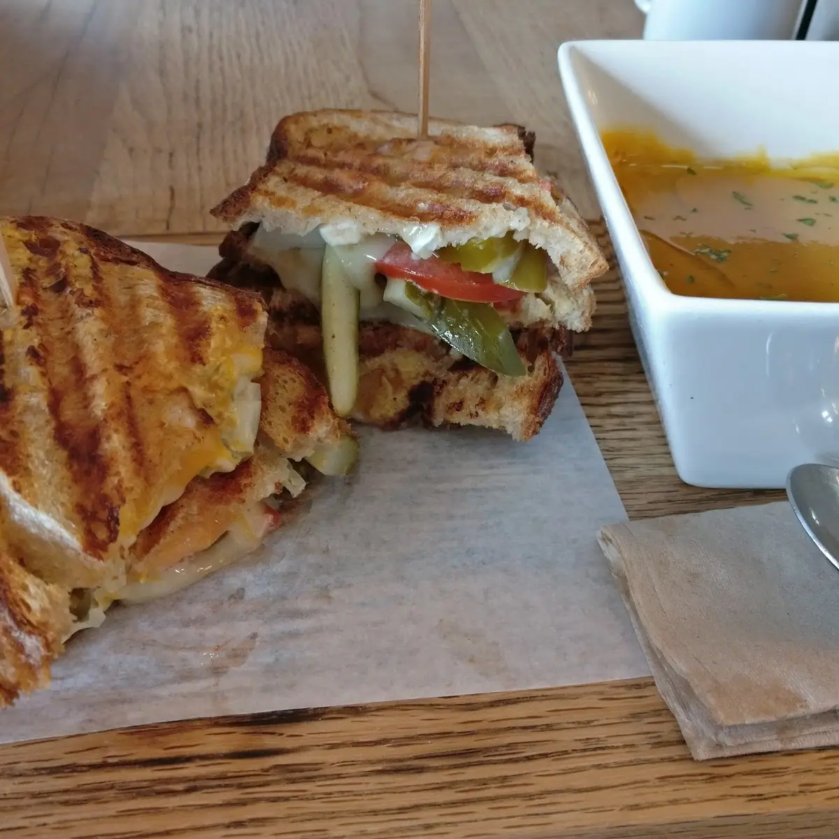 Panini and Soup Combo