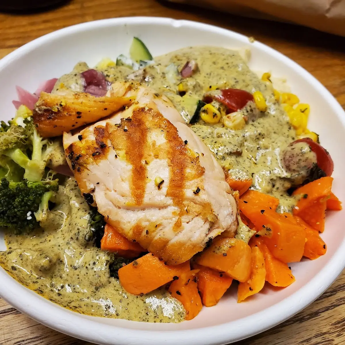 Grilled Salmon Power Bowl