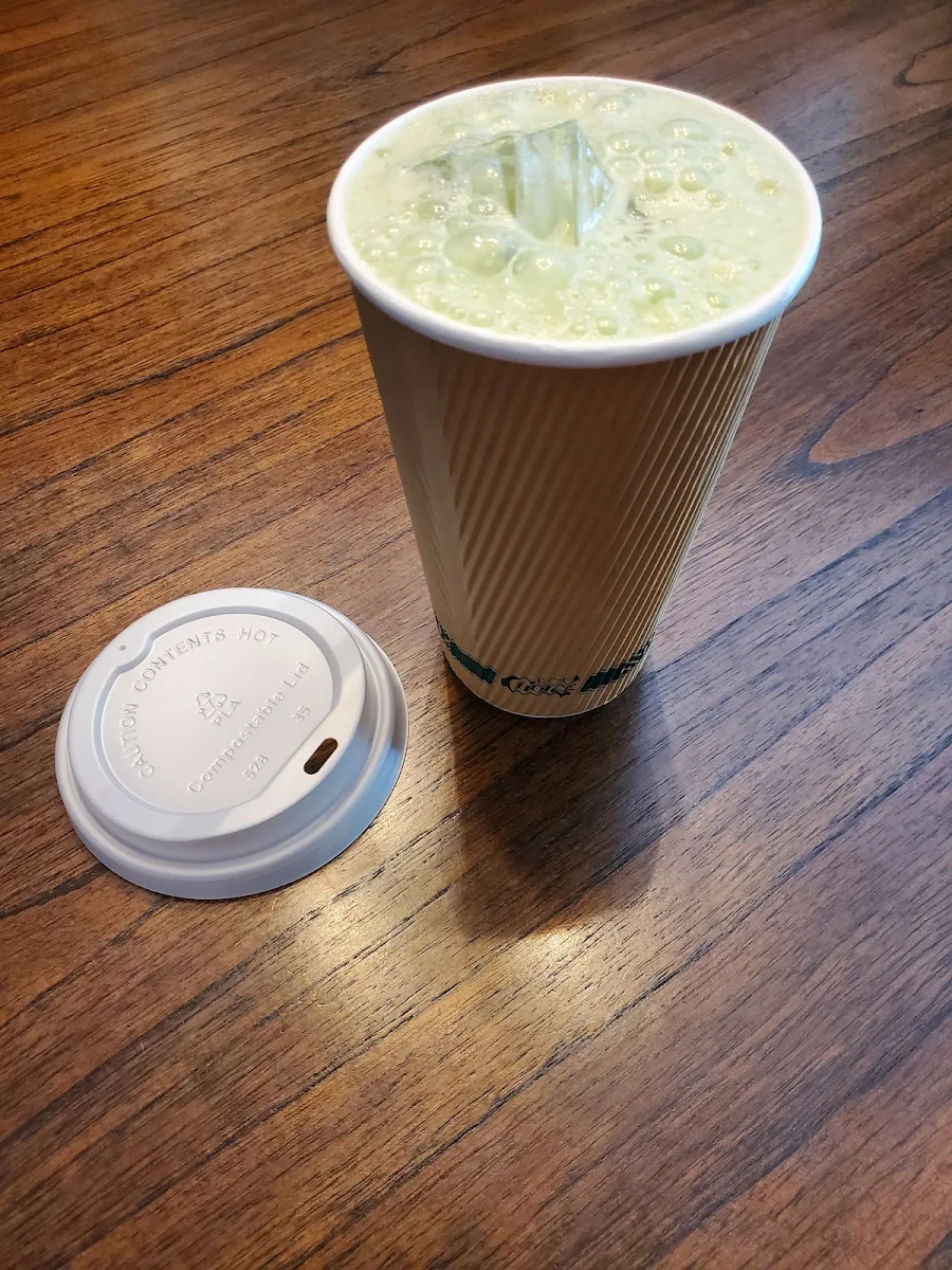 Blueberry Matcha Latte