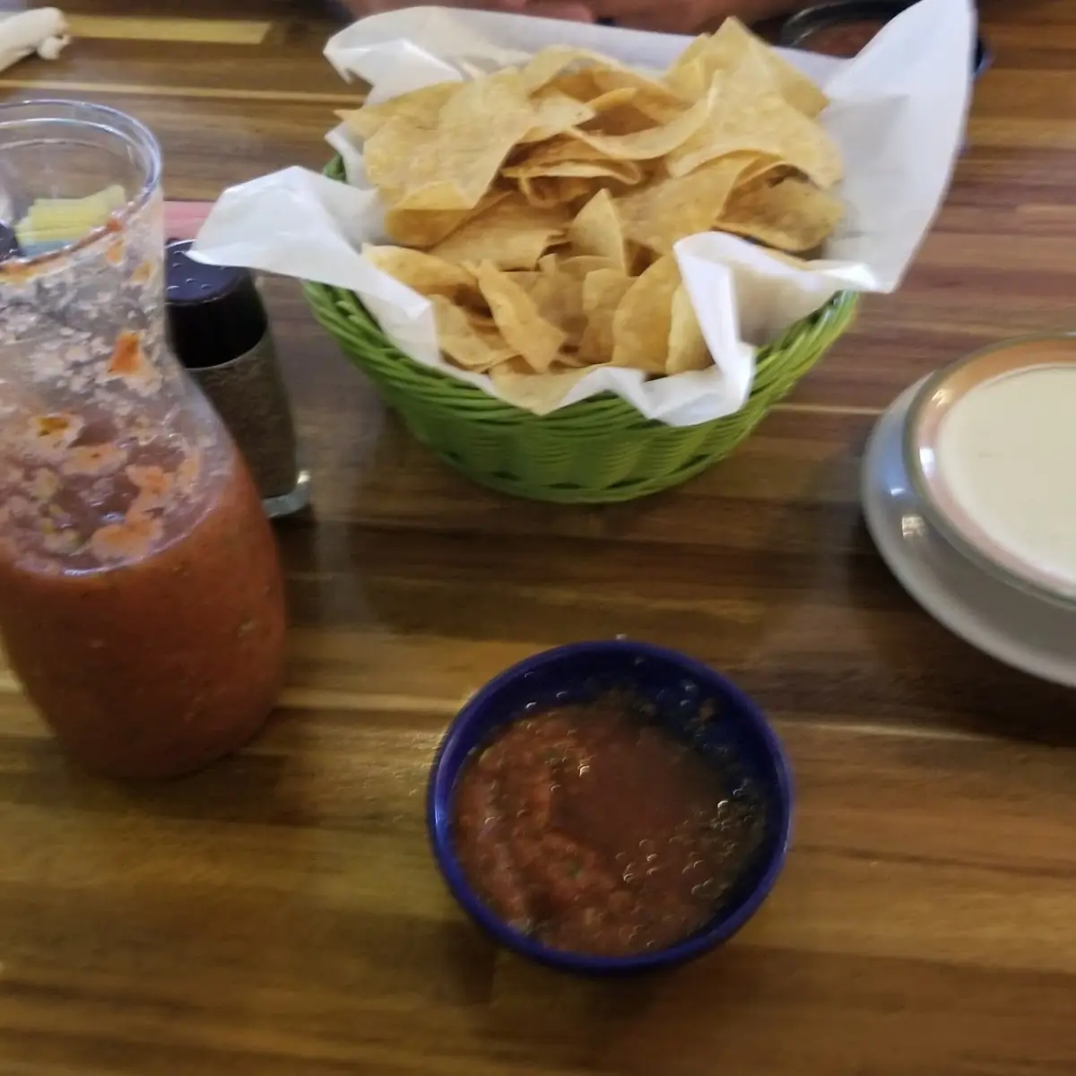 Chips Salsa and Queso