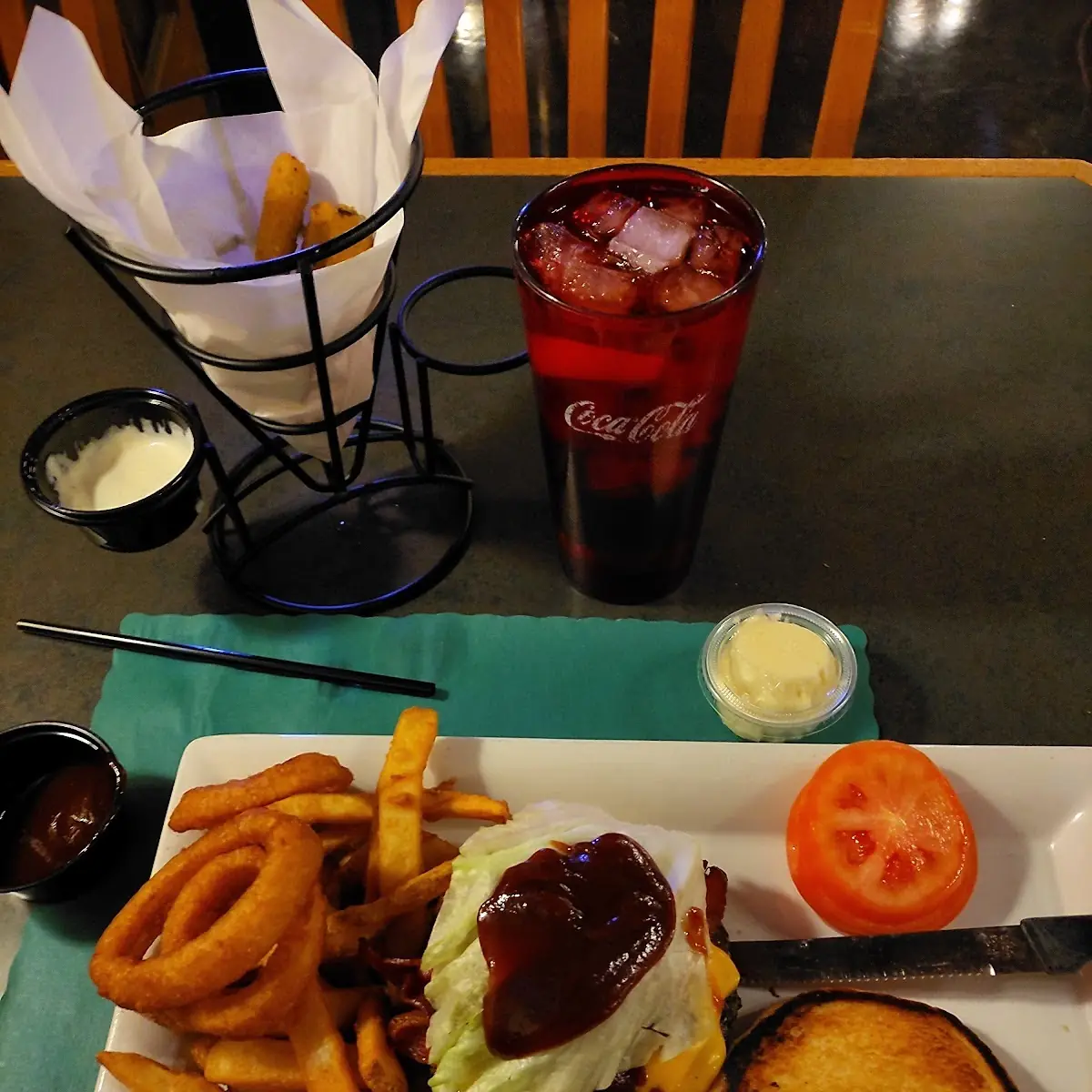 Western Burger and Fries