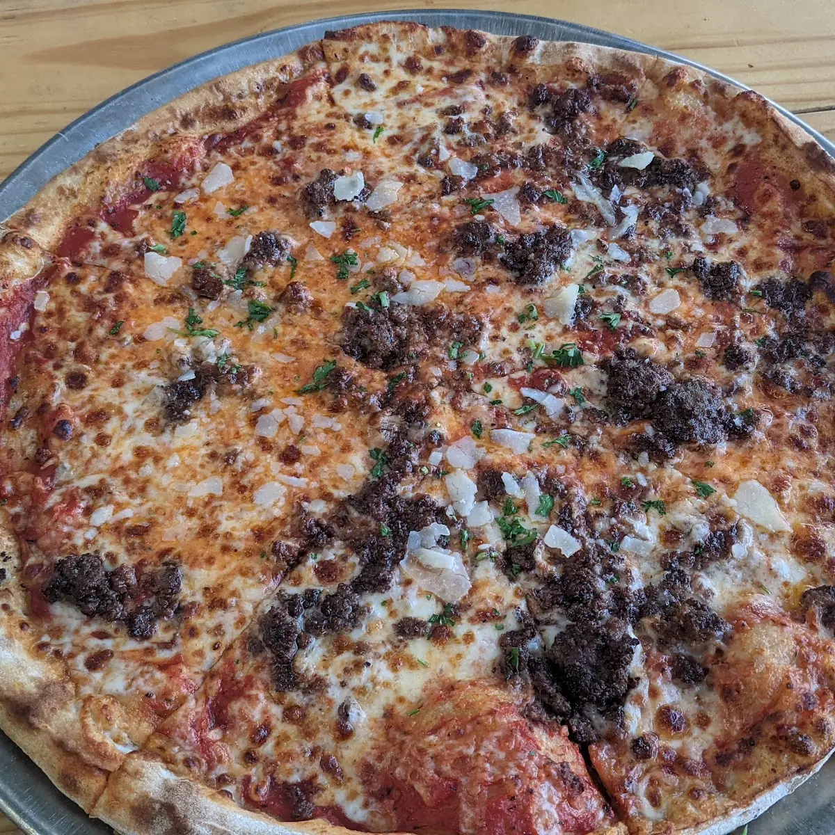Wagyu Ground Beef Pizza