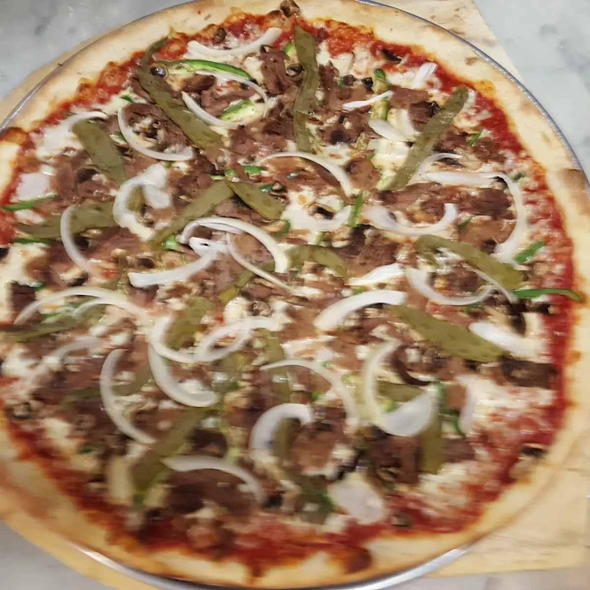 Philly Cheesesteak Pizza