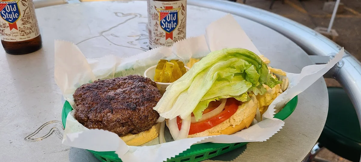 Burger and an Old Style