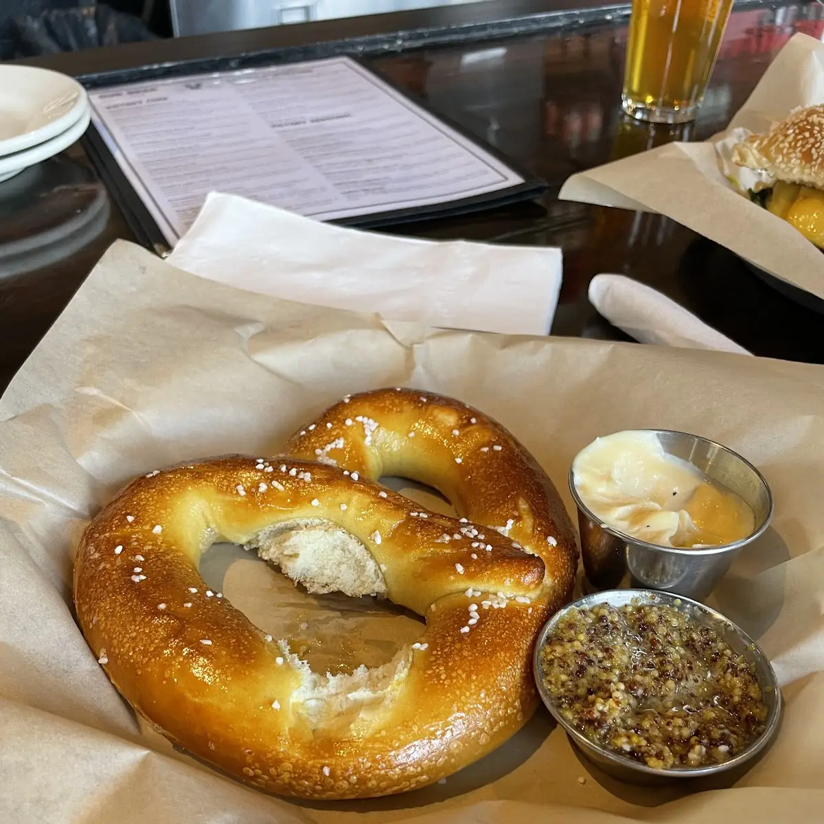 Pretzel with Beer Cheese